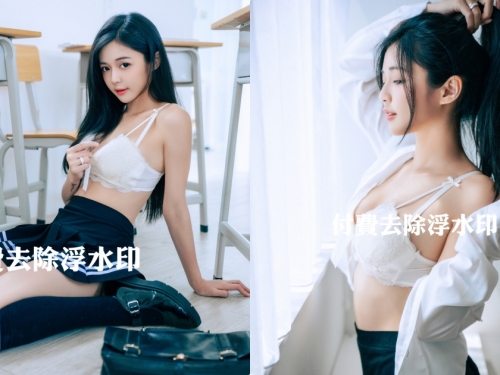 「美乳學妹」在教室對我解開內衣，絕對領域視角...胴體太火辣！