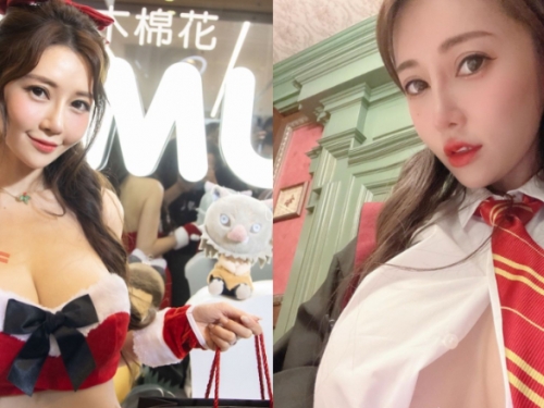 超壞學生妹「安希Anxi」襯衫不扣好洩春光　裡面竟然還無罩！