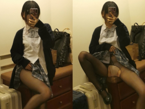 LINE瘋傳情色高校妹是「她」　性感猛照全數曝光　網驚呼：開腿是日常！