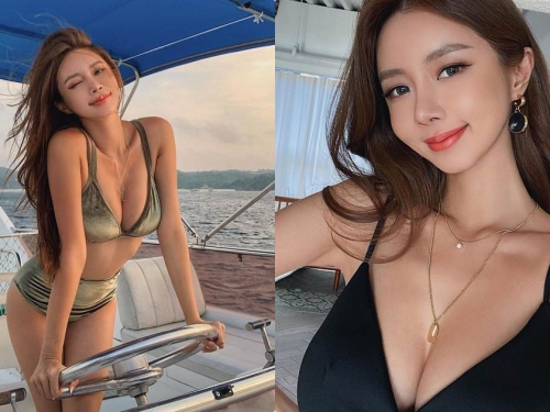 時裝麻豆「권스타」爆乳搭船出遊，渾圓大美乳性感放送！