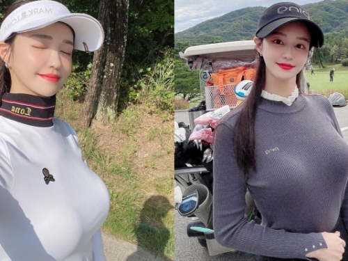 美女主播「尹浩延」超愛打高爾夫！球衣穿搭完全藏不住「凹凸曲線」