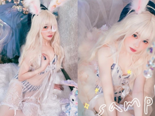 粉嫩系兔女「小番茄」萌感色誘，「纖腿美乳」引領進入夢幻世界！