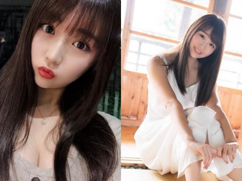 萌系櫻花妹「曲線好有看點」，無辜童顏下的酥胸辣翻了！