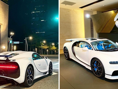 台灣第一輛「山豬王」上路！Bugatti Chiron Sport 台北趴趴走，「移動豪宅」近2億身價