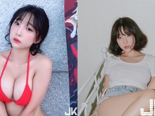 美乳大方秀！豐滿正妹「布料超少」大秀好身材，性感蜜桃＋美乳看到欲罷不能！