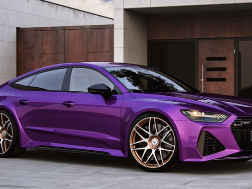 只有騷而已！1,045匹馬力的紫金完改「Wheelsandmore x Audi RS 7」…誰敢來踩界？