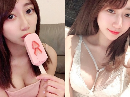 敢脫敢露的「清純系」狠角色！辣模「啾啾比特」的「雪乳、美尻」魅力無法擋