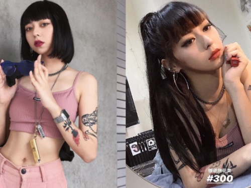 欠挑戰！暗黑系帥妹「安琪」極致馬甲逆天又性感，銷魂電眼激發男粉征服慾！