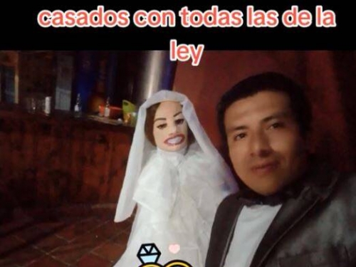 哥倫比亞男稱與布娃娃情人「生3子」 加碼宣布結婚引熱議！