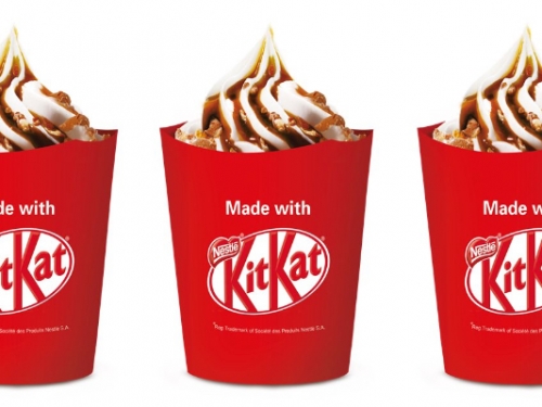超狂聯名！漢堡王、KitKat 合作推出「巧克力聖代」　灑滿威化餅、濃郁巧克力醬超享受！
