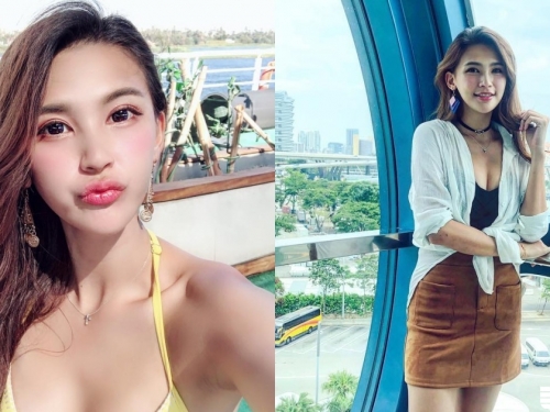 迷人電眼正妹「小晰晰」不只人長得正，皮膚白皙長輩還總是從領口呼之欲出...