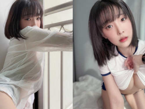 巨乳「百萬網紅」穿上濕透襯衫　半透明布料透出渾圓線條