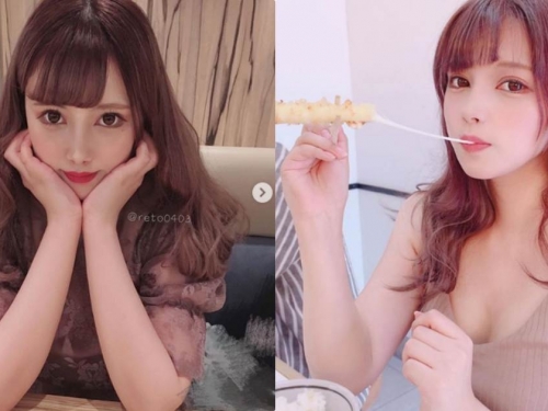 日本妹子就愛吃爆漿天婦羅，咬下去的牽絲畫面超邪惡！