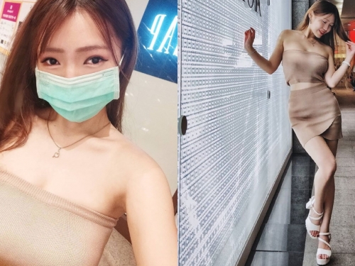 「口罩巨乳妹」逛百貨自拍！遮半臉辣度不減，性感寶貝「章魚孃」細腰翹臀太惹眼