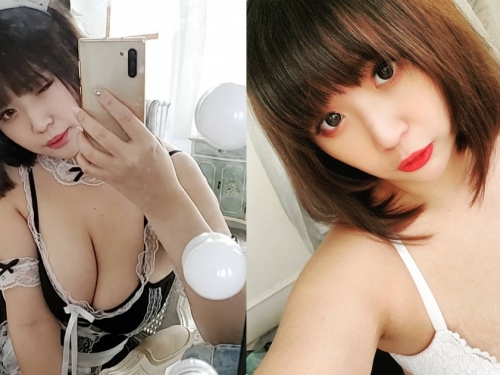 G級女神！超兇正妹「Ruru茹茹」美胸太震撼，「極深長的事業線」有夠撩人！