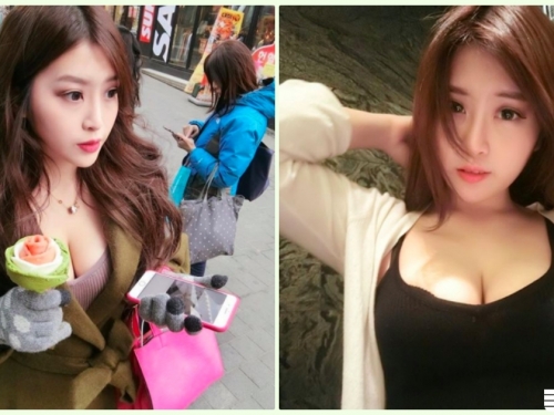路邊驚見「超胸爆乳妹」飽滿車頭燈好猛！超誘惑「美胸視角」引人遐想…