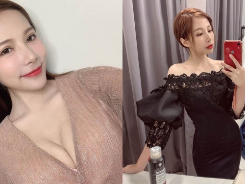 正妹施宛余緊身禮服「襯托凹凸曲線」，深V大美乳太讓人驚艷！