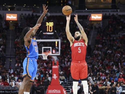 NBA》范喬丹轟本季新高38分力退雷霆 火箭距西部龍頭只有0.5場勝差