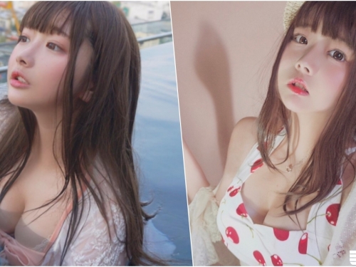 水中芙蓉！超甜美萌妹子擁有「豐滿少女酥胸」！巨大反差真的太邪惡了啦！