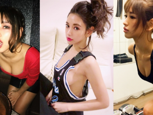 色色的！性感女DJ「爆乳健身」　寬鬆球衣「霸氣側露」渾圓美乳！