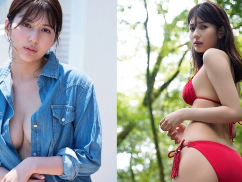 抓住夏天尾巴！21 歲美少女「新井遙」野外放風「飽滿 D 乳」噴青春氣息