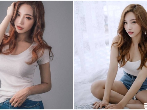 巨乳辣模「上圍要撐爆上衣」，躺床時立刻露出「深深乳溝」！