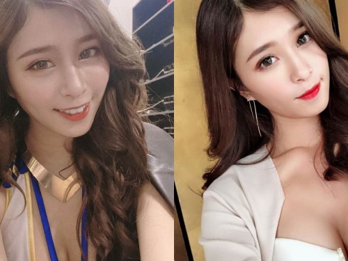 正妹「Dona 羽潔」自拍時深溝要蹦出，誘惑好曲線「吸睛百分百」！