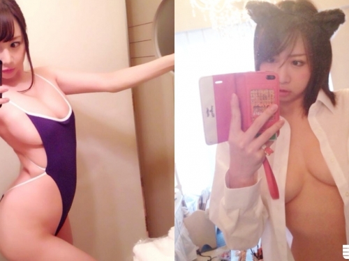 人家是「自拍攝影部」副部長呢！正妹滿滿的「肉慾自拍」盡心研究裸露最大面積！