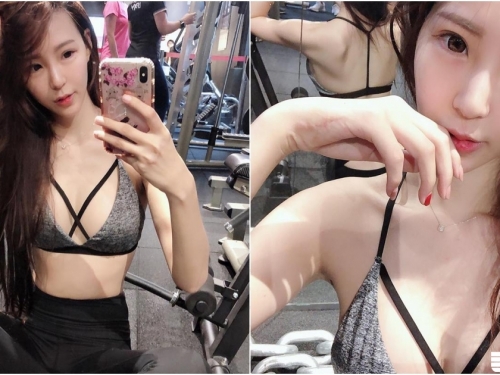 健身房香汗噴發～運動系辣妹「寧寧」中路好透氣，每片肌膚都要深呼吸～