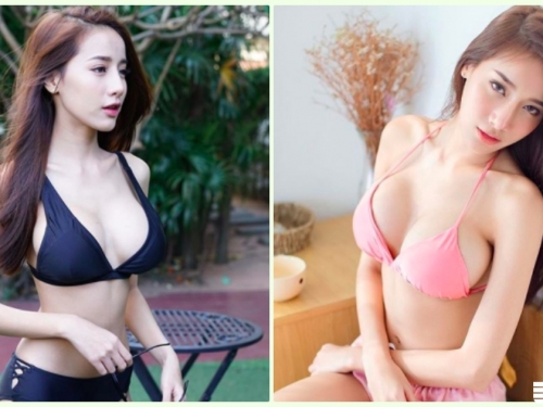 發育太好！爆乳「比基尼奶妹」逗得男人不要不要！超邪惡身材讓大家都暈船了...