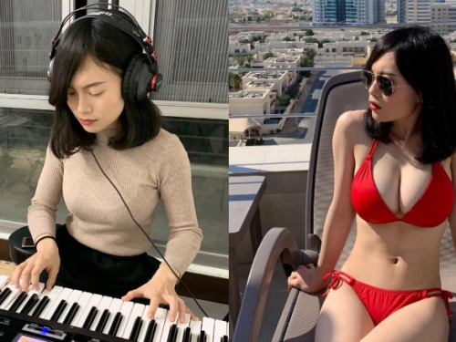 音樂才女「林玉心 Serina」比基尼秀出火辣好身材