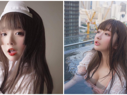 阿飄哪有這麼萌！「軟萌正妹」超暖心甜笑，外加波濤胸湧好身材實在太療癒！