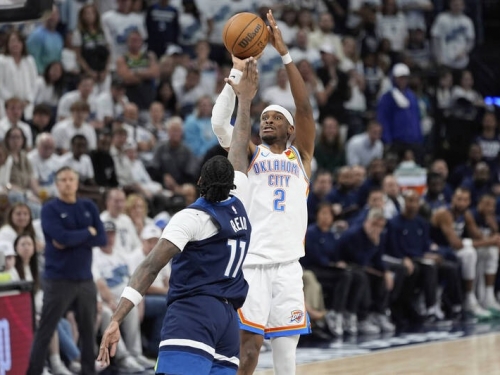 NBA季後賽》SGA砍季後賽新高40分 雷霆險勝灰狼聽牌