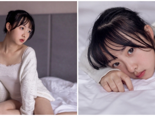 充滿幸福味道的下午時光！「甜美少女」清新又略帶憂鬱的房間寫真！