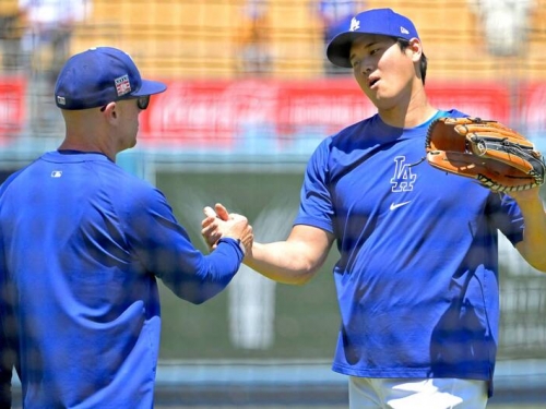 MLB》力拚重返二刀流！ 大谷翔平傳接球速度已達140公里