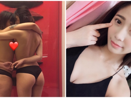 最性感的友誼證明！「陽光萌妹」與姊妹上空合照，雙乳交融的畫面實在太感人！
