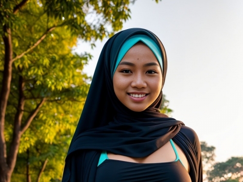Hijabi park jog