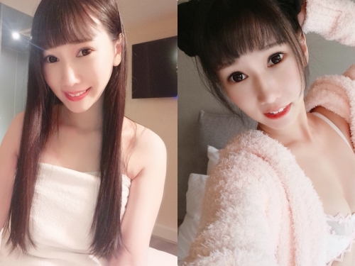 好噴血！甜美正妹又又「床上敞開性感睡袍」，裡面的爆乳曲線曝光啦！