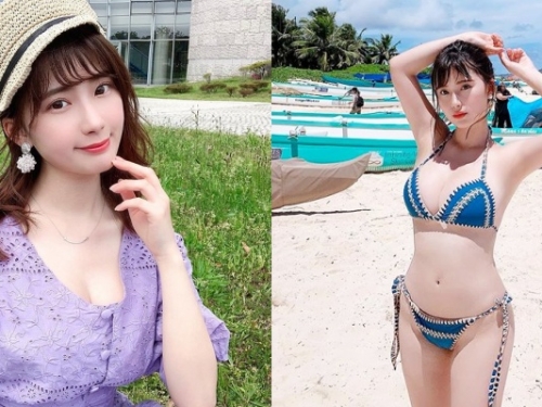 「清純系校花」平常包緊緊...終於大解放曝光「白皙美乳」！「一個抬腿」讓網友驚嘆連連