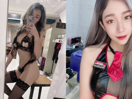 正妹「Verna」蕾絲薄內衣誘惑自拍，「性感黑絲」有夠挑逗！