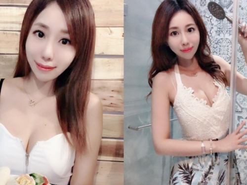 這是暗示？「小雅Cherry」水靈電眼姿態撩人，浴室大曬彈嫩濠溝讓人就想破門而入！