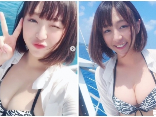 好暈！正妹關島放送「巨無霸美乳」，比YA時「胸前超大包」的！