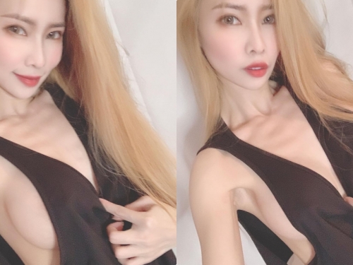 小隻馬正妹「小蜜桃」火辣放送側乳，「大挖空的上衣」太過勾人！