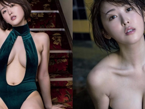 最胸女大生的撩撥！「巨乳正妹」中路大開直到肚臍　挺「沈甸甸G奶」泡湯！