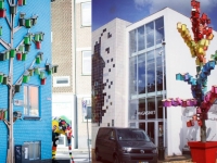 手作3500個七彩鳥屋　丹麥藝術家：讓都市的飛鳥有個窩
