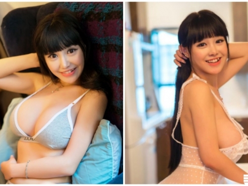 「大胸甜心」穿透明蕾絲做菜，G奶南半球完整外露，整個好邪惡喔！