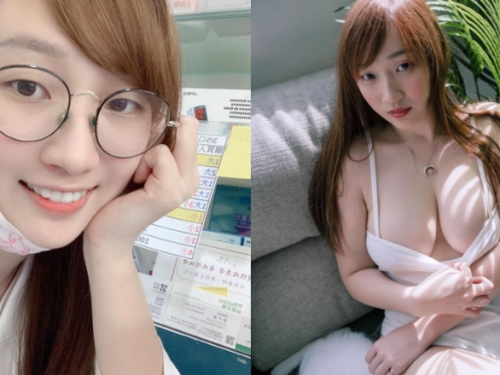 本人就是特效藥！超巨正妹藥師「小清欣」褪下白袍展現過人乳量