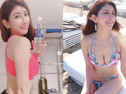 美乳健身教練「白嫩雪乳」Q彈度滿分，「養眼運動畫面」學員都暈了！