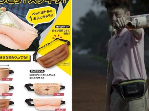 你敢帶出門嗎？　日本扭蛋商IP4推出搞怪「腹部造型霹靂腰包」扭蛋系列！