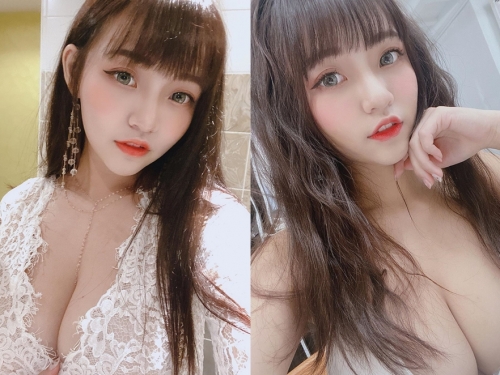 巨乳直播主「林襄」猛爆身材引人遐想　中路大開「深溝豪乳」超胸狠